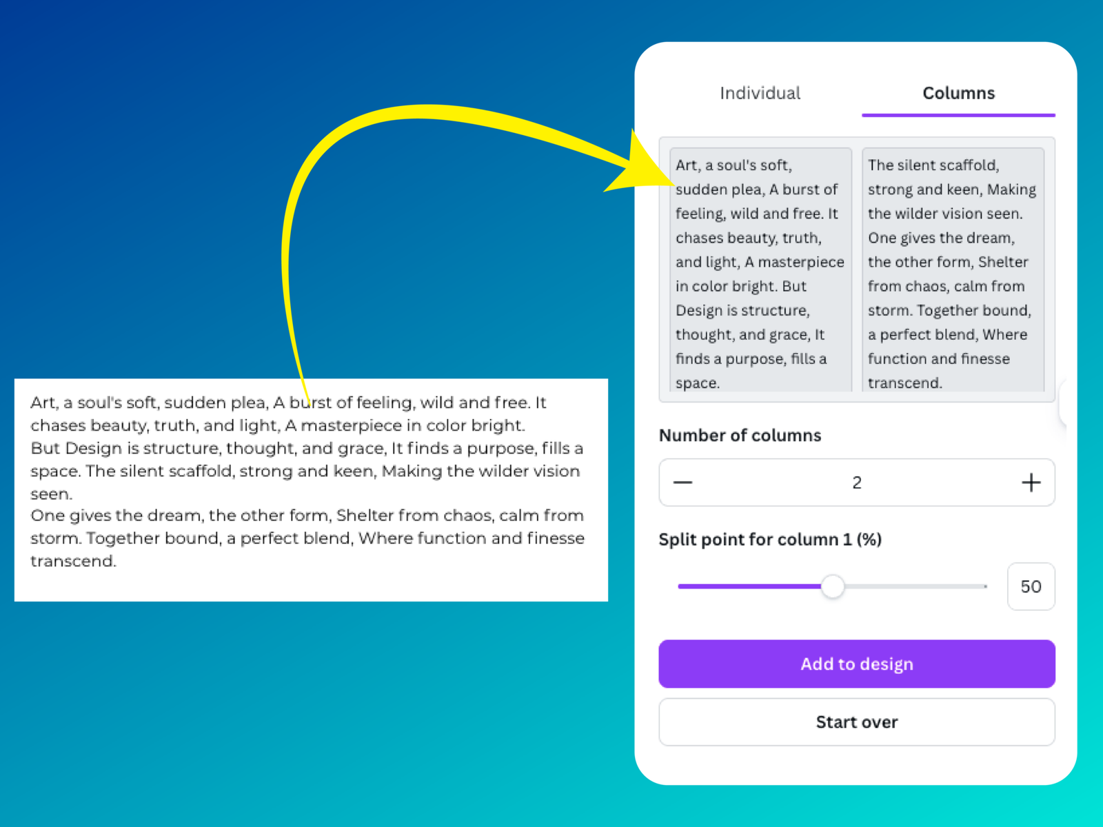 Text Splitter Example Text Splitter – Craft Mage